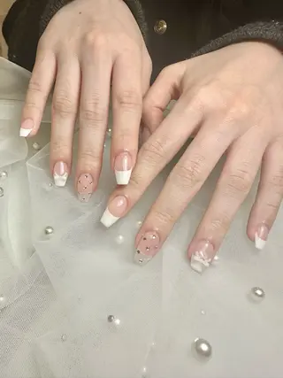 ネイル nami🐰🎀 ガーリー/堺筋本町のネイルデザイン