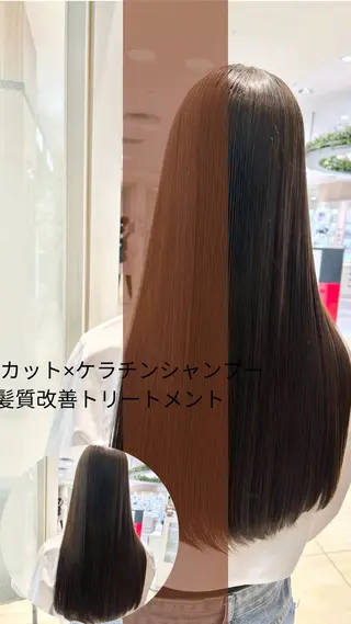 ロング 縮毛矯正/髪質改善/ 艶髪ササキナツミのヘアスタイル