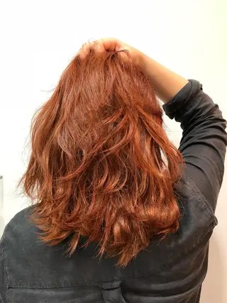 セミロング カラー 手塚 亮汰のヘアスタイル