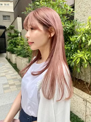 ロング カラー ハイトーン/デザイン hirokiのヘアスタイル