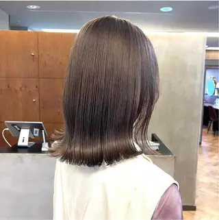 ミディアム カラー パーマ ヘアアレンジ メンズ キッズ ネイル マツエク・マツパ アイブロウ 前川 朋香のヘアスタイル
