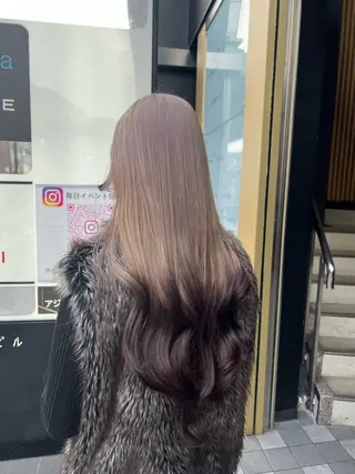 ロング カラー ハイトーンカラー 坂本 翼のヘアスタイル