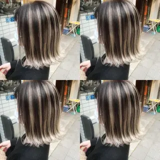 ミディアム ✨縮毛矯正✖︎顔周り レイヤー✨ナカムラのヘアスタイル