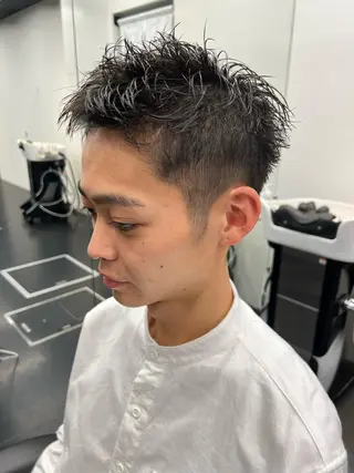 ショート メンズカット オカムラリョウのヘアスタイル