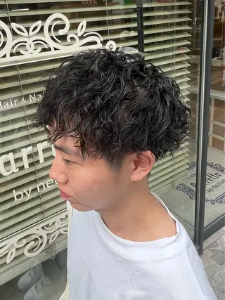 パーマ メンズ ヤシロケンタ メンズ特化のヘアスタイル