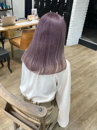 ロング カラー ヘアアレンジ 梅田/寒色カラー/ まほのヘアスタイル