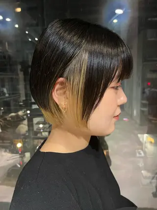 ショート カラー うる艶カラー/恵比寿 ベージュ/丸山陽平のヘアスタイル