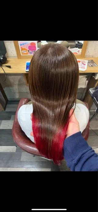 ロング 亀井 翔斗のヘアスタイル