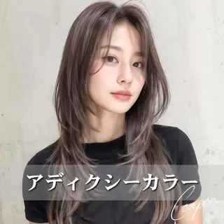 ロング カラー SOURCE茨木/ ヘアケア/艶カラー✨のヘアスタイル