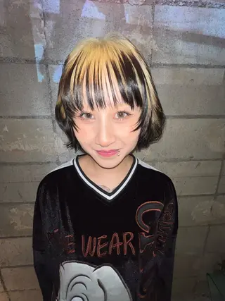 ミディアム カラー 圧倒的デザイン力 店長🎨RENAのヘアスタイル