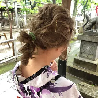 ミディアム ヘアメイク美容師 ayanoのヘアスタイル