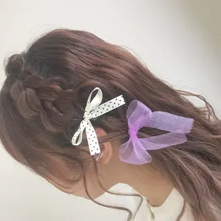 ヘアアレンジ 顔まわり‎🤍小顔 カット🤍みさきのヘアスタイル