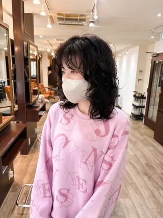 ミディアム パーマ enVOGUE🌀 宮本泰周のヘアスタイル