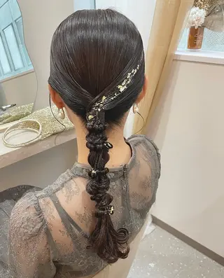 ロング ヘアアレンジ エクステ＆ヘアセット Milaのヘアスタイル