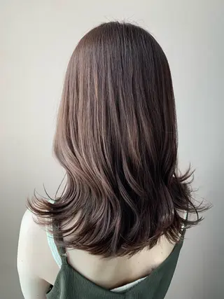 ロング カラー hub hair レイヤー/透明感のヘアスタイル