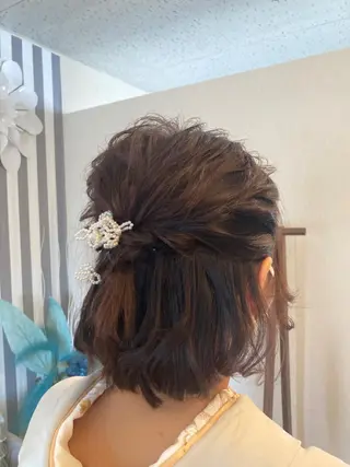 ヘアアレンジ 小顔矯正　まつ毛 Komaci篠田敦子のヘアスタイル