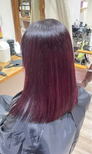 セミロング コトミ【メンズ】 【曲がる縮毛矯正】のヘアスタイル