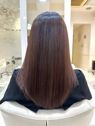 ロング カラー ツヤ重視 ワンカラー🫧Mioのヘアスタイル