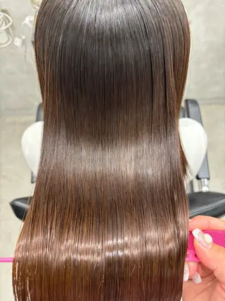 ロング カラー すぐ巻ける縮毛矯正 🍀勝倉　麗のヘアスタイル