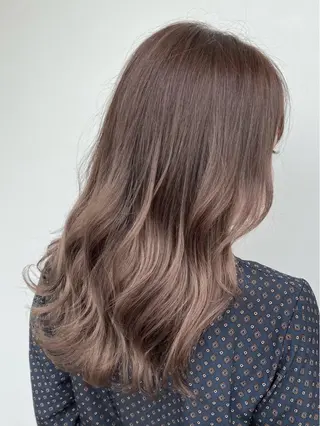 セミロング カラー パーマ ヘアアレンジ メンズ キッズ ネイル マツエク・マツパ 艶ピンク*ヘアセット 🌙shioriのヘアスタイル