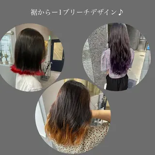 セミロング カラー ヘアアレンジ 美髪矯正・レイヤー 倉友哉のヘアスタイル