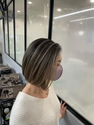 カラー 名古屋ハイトーン/ 🐶ブリーチ専門店のヘアスタイル