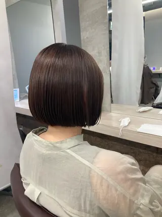 ショート ブリーチ&似合せボブ 田中寛十のヘアスタイル