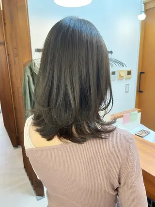 ミディアム sana🤍ボブ ベージュ🤍のヘアスタイル