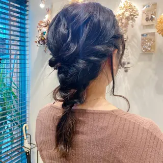 セミロング ヘアアレンジ non .のヘアスタイル