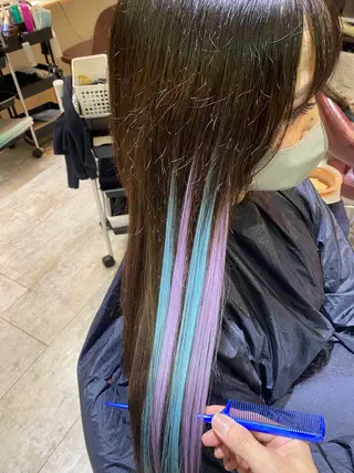ロング カラー 佐伯 りょうのヘアスタイル