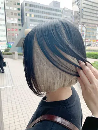 ミディアム カラー Zina天王寺 CHIAKIのヘアスタイル