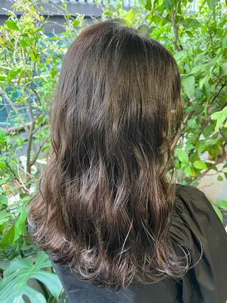 ロング カラー ヘアアレンジ メンズ キッズ ネイル マツエク・マツパ 透明感カラー🤎 ゆりのヘアスタイル