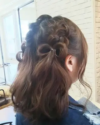 ミディアム ヘアアレンジ 伊藤 さやかのヘアスタイル