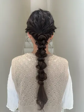 ロング ヘアアレンジ 平野 和奏のヘアスタイル