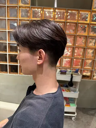 パーマ メンズ 新井 有真のヘアスタイル