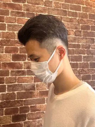 ショート カラー パーマ メンズ キッズ 久木原 ゆりのヘアスタイル