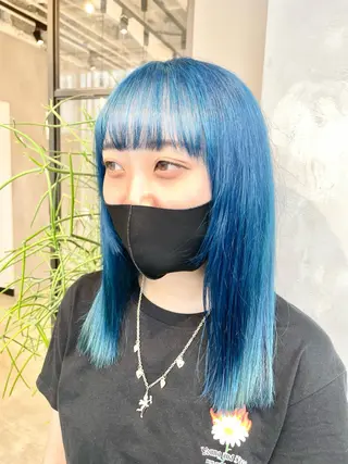ロング カラー ハイトーン×レイヤー ／遠藤将太のヘアスタイル