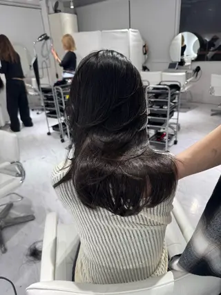 ロング rina/デザイン カラー/上野のヘアスタイル