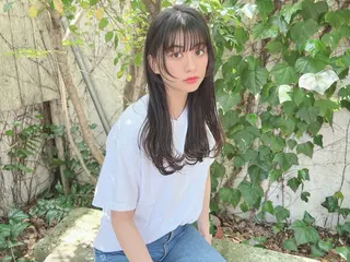 セミロング 平塚/顔周りレイヤー /寒色/きゅうとのヘアスタイル