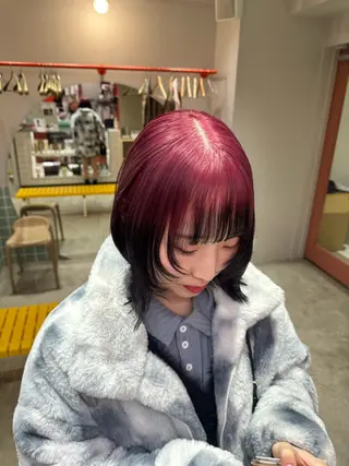 ミディアム 青海 サヤのヘアスタイル