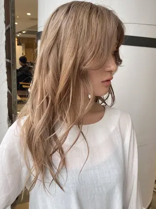 セミロング カラー welring hair salonのヘアスタイル
