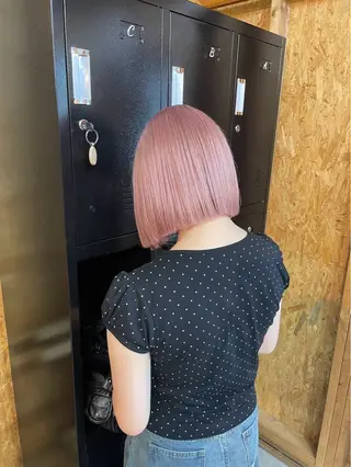 ショート カラー ⛅️柔らかハイトーン ×モテ艶🍒ももかのヘアスタイル