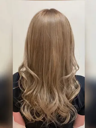 ロング カラー ️ちば🩵JILLE 恵比寿 透明感カラーのヘアスタイル