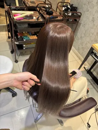 ロング カラー 🩵レイヤー✖︎ 髪質改善🩵リョウヤのヘアスタイル