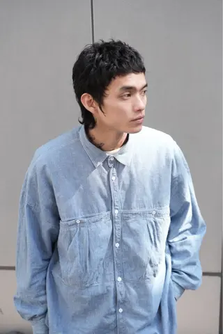 ショート パーマ メンズ 癖毛風パーマ/ 栄/JEONのヘアスタイル