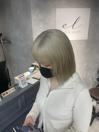 ミディアム カラー 福西 洋斗のヘアスタイル