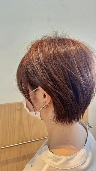 ショート カラー ヘアアレンジ ✨髪質改善/透明感✨ 西野　陽のヘアスタイル