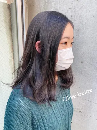 ミディアム カラー 鈴木 悠史のヘアスタイル