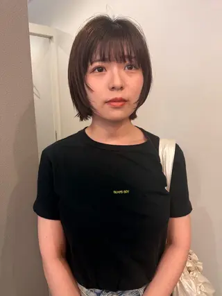 ショート カラー パーマ/透明感カラー 元町🌱takutoのヘアスタイル