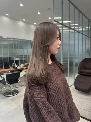 カラー 艶髪/透明感カラー /ゼンのヘアスタイル